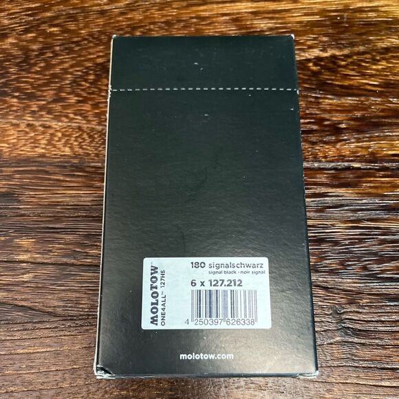 Molotow One4All Acrylic Pump Marker in Signal Black. 2mm Fine Tip. 6-Pack. NIB! - Picture 4 of 11